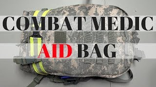 Combat Medic 68W Medical Bag Overview [upl. by Eurd]