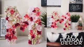 DIY Floral Letter Super EASY amp CHEAP [upl. by Plossl]