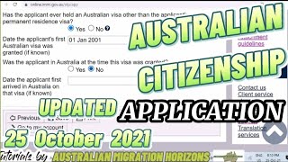 AUSTRALIAN CITIZENSHIP APPLICATION  How to apply an Australian Citizenship online No audio [upl. by Nort]