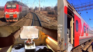 TransSiberian Railway Winter Journey  part 1 Vladivostok  Belogorsk on Train № 007НЭ [upl. by Nalon]