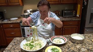 Italian Grandma Makes Fettuccine Alfredo [upl. by Ennaeel]