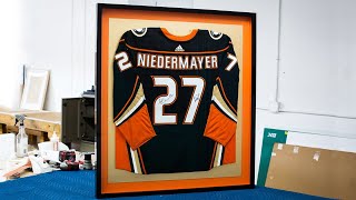 How to Frame a Sports Jersey [upl. by Aerdnahc]