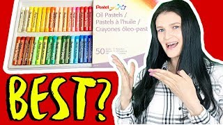 Best Oil Pastels for Beginners ► Pentel Arts Oil Pastel Review [upl. by Amhser]