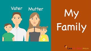 Learn German  German Speaking  Meine Familie  My Family  Sprechen  A1 [upl. by Euqirne178]