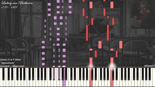 Beethoven  Sonata 23 quotAppassionataquot in F Minor Op 57  Piano Synthesia  Library of Music [upl. by Rao]