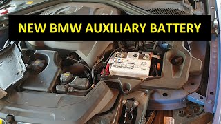 HOW TO REPLACE AUXILIARY BATTERY IN A BMW 330E HYBRID [upl. by Kier110]