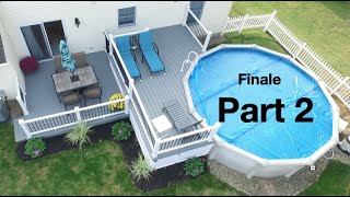 How To Build a 12x12 Two Level Pool Deck with Trex part 2 [upl. by Ahselak169]