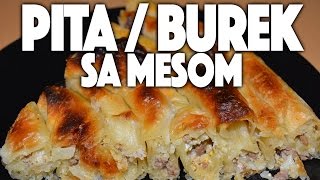 Recept PITA sa mesom Kako se sprema BUREK sa pripremom [upl. by Enyehc]