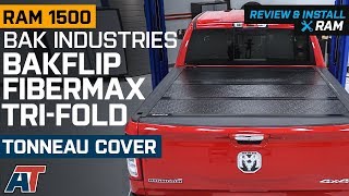 2019 RAM 1500 BAK Industries BAKFlip FiberMax Tri Fold Tonneau Cover Review amp Install [upl. by Heron651]