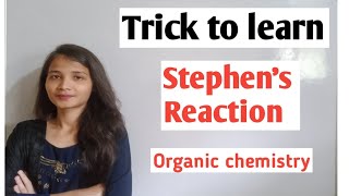 Simple trick to learn Stephens Reaction class 12 [upl. by Eirrotal]