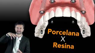 Implante Dentário Porcelana ou Resina [upl. by Dobrinsky]