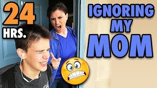 Ignoring my Mom for 24 hours  VERY BAD IDEA [upl. by Joshia724]