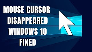 How to fix mouse cursor disappears windows 10 laptop  Mouse cursor not showing laptop [upl. by Asabi]