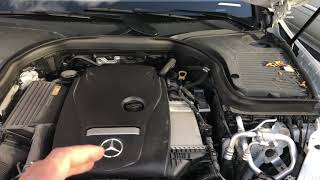 HOW TO CHECK OIL  MercedesBenz GLCClass  HOW TO [upl. by Nwahsar580]