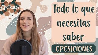 OPOSICIONES para PRINCIPIANTES 👶🏼 ¿QUÉ son ¿CUÁNTAS existen ¿CUÁL ELEGIRESTUDIAR como opositor 🤔 [upl. by Gitel]