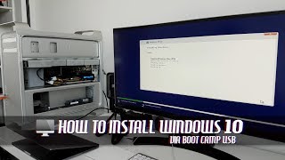 How to Install Windows 10 via Boot Camp on Older Mac Pro via USB [upl. by Ajar]