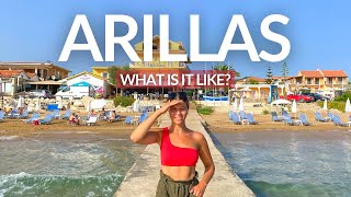 Arillas Corfu  What Is It Like July 2021  Corfu Travel Vlog 🇬🇷 [upl. by Wareing]