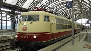 BR 103 1848  Führerstandsmitfahrt Dresden  Köln Juli 2011 HD [upl. by Arayk693]