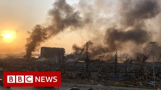 Beirut blast Frantic search for survivors of deadly explosion  BBC News [upl. by Berneta186]