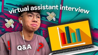 ENG SUBS ✅ first time applying as a 📆 virtual assistant  VA interview  Janscena [upl. by Akinna]