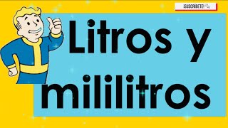 LITROS Y MILILITROS  5 GRADO  MATEMATICAS [upl. by Nimaj]