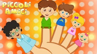 La Famiglia Delle Dita Canzoni per Bambini con Piccoli Amici [upl. by Eltsirc]