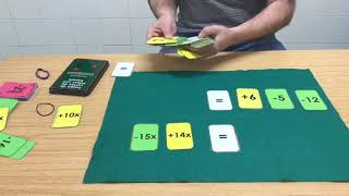 1 ESO Álgebra 3 Explicación de Ecuaciones base JUEGO DE CARTAS [upl. by Arret]