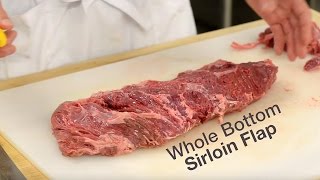 Butcher Backstory Beef Bavette Bottom Sirloin Flap Steak [upl. by Deppy]