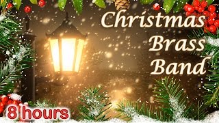 ☆ 8 HOURS ☆ CHRISTMAS MUSIC ♫ BRASS BAND Carols ☆ Christmas Music Instrumental ☆ Quintet Ensemble [upl. by Shanks]