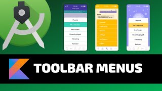 TOOLBAR MENUS  Android Fundamentals [upl. by Eddy]