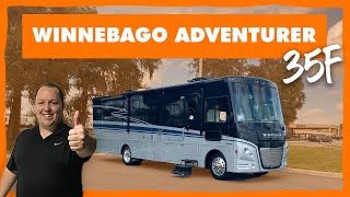 The BEST Winnebago Class A on the PLANET  Adventurer 35F [upl. by Acinat641]