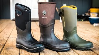 Homestead BOOT REVIEW  Muck Boots vs Bogs vs Lacrosse [upl. by Norrad]