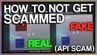 HOW TO NOT GET SCAMMED CSGO API SCAM [upl. by Tirrej]