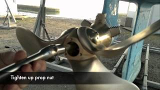 Fitting a Bruntons Autoprop to a saildrive [upl. by Ahgiel]