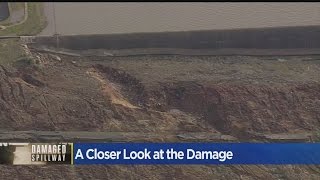 A Closer Look At The Damage From To The Oroville Dam Spillway [upl. by Nogam]