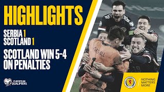 HIGHLIGHTS  Serbia 11 Scotland  Scotland Qualify For UEFA EURO 2020 [upl. by Susi]