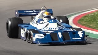 Legendary 6wheeled 1977 Tyrrell P34 F1 Car at Imola Circuit [upl. by Ahsienel]