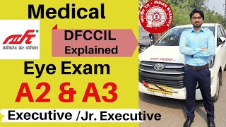 DFCCIL Railways Medical Exam A2  A3 Standards amp OBC certificate Explained 66 amp 69 eyes [upl. by Enaek]