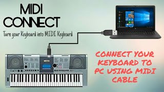 Connecting Keyboard to PC Using MIDI  Record the Best Music [upl. by Necaj]