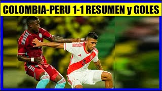 COLOMBIA vs PERU 11 RESUMEN y GOLES AMISTOSO en CARTAGENA [upl. by Eserehc]