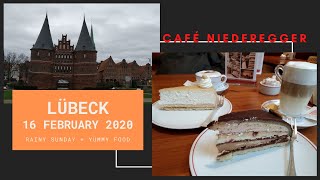 A rainy Sunday in Lübeck  Enjoy at Café Niederegger [upl. by Casabonne]