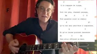 Les passantes Antoine Pol Brassens Cabrel tuto guitare [upl. by Anohsal]