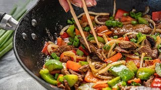 How to Make Easy Chinese Pepper Steak [upl. by Evy]