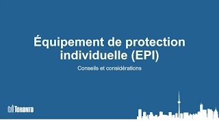 Équipement de protection individuelle EPI [upl. by Pegg295]