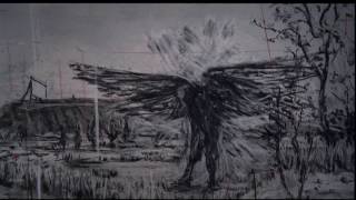 Schubert Winterreise Die Krähe  Matthias GoerneVisualized by William Kentridge [upl. by Yeclehc]