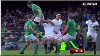 Rugby Cj Stander Red Card quotbig hitquot on Pat Lambie  Ireland vs South Africa [upl. by Eilrebma]