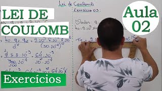 Lei de Coulomb  Aula 02 Exercícios [upl. by Cecelia]