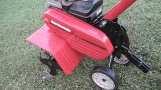 Yard Machines 5HP Front Tine Tiller RotoTiller [upl. by Nirihs]