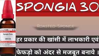 SPONGIA TOSTA 30  Uses amp Benefits in Hindi Homoeopathicvines [upl. by Frierson]