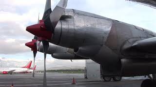 THE SIGHT amp THE SOUND 66  Flight onboard Amerer Air L188 Electra OEILA from Edinburgh to Liege [upl. by Kimmel]